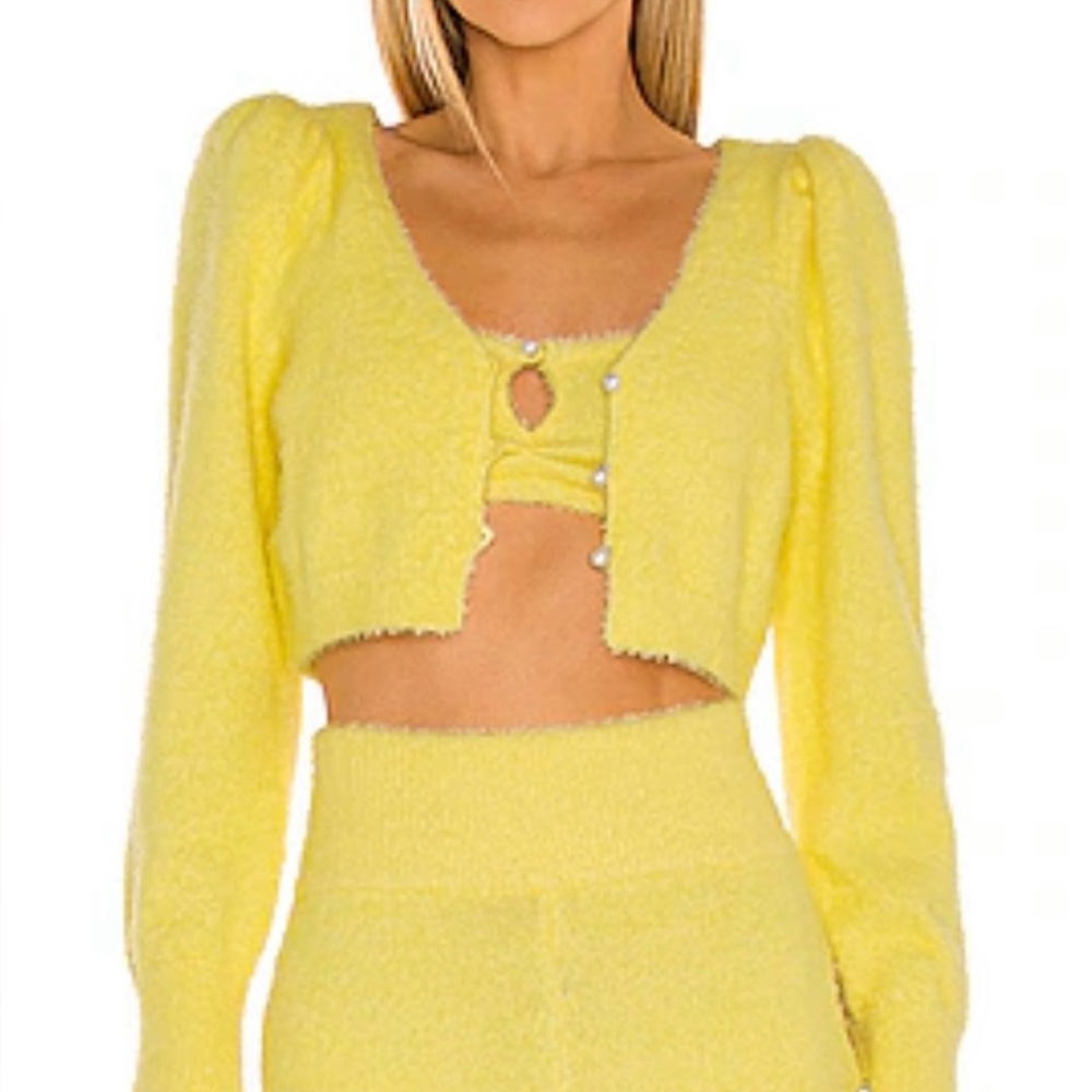 Camila Coelho Genevieve Pearl Cardigan S